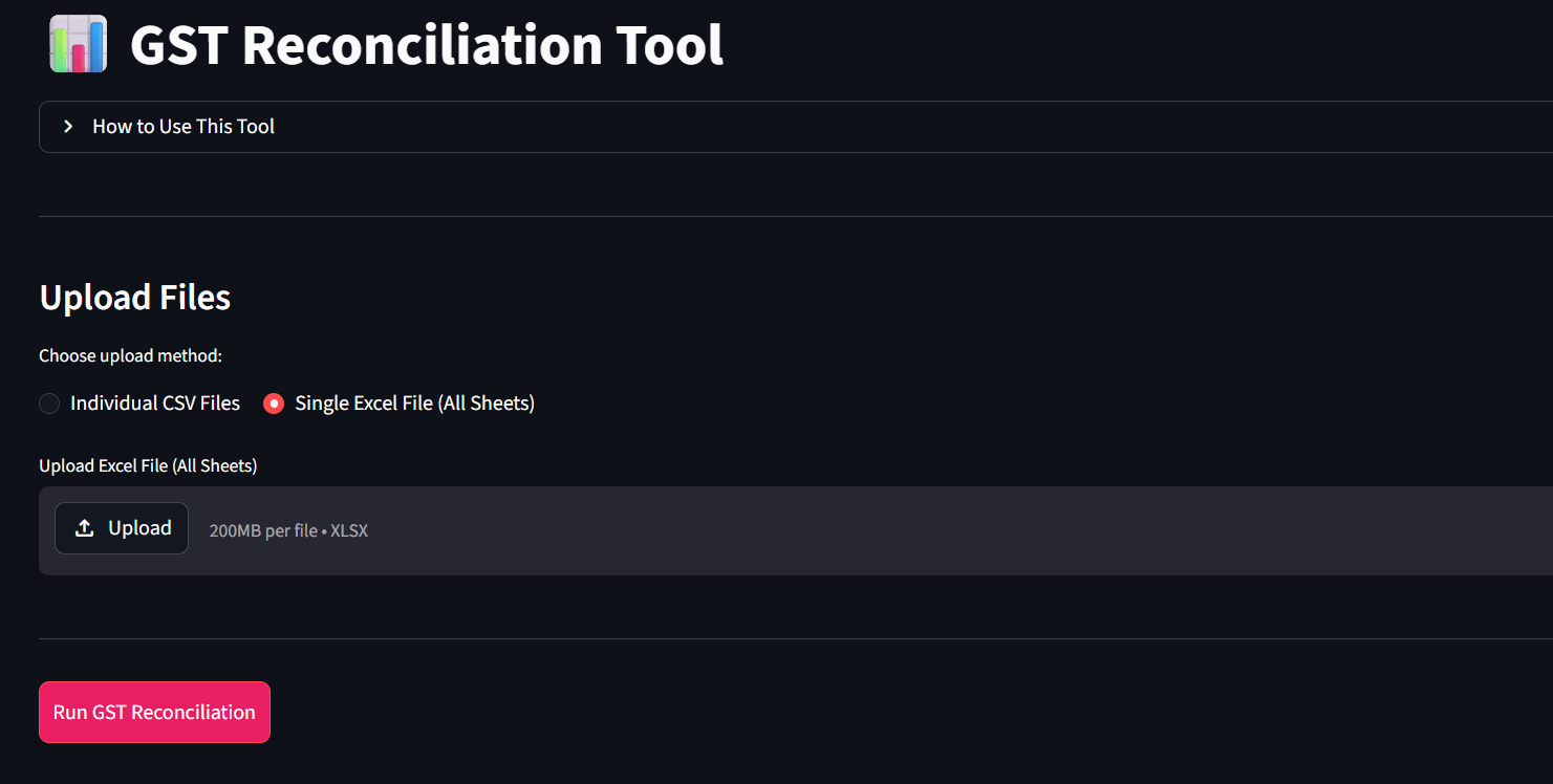 GST Reconciliation Tool